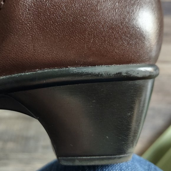 Clarks Bendables Wish Mood Brown Leather Ankle Boot Size 7.5 - Picture 12 of 16